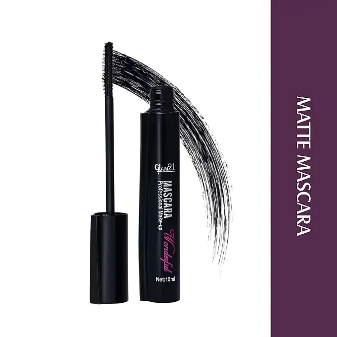 Glam21 Cosmetics Metal Mascara Longlasting Smudgeproof Ultra Dense Curl, Volumizing, Lengthening 10 ml (Black)