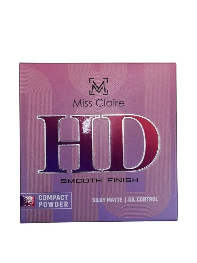 Miss Claire HD Smooth Finish Compact Powder 8gm (Amber Beige ) 03