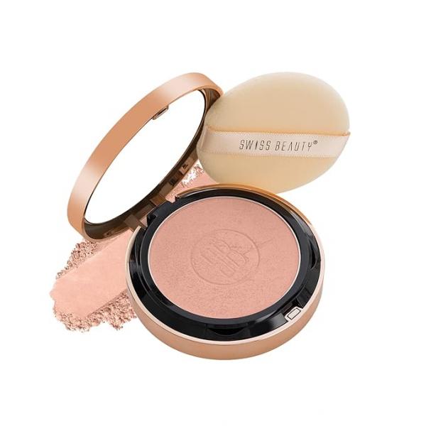 Swiss Beauty Silky & Smooth Oil Control Powder, Face MakeUp, Shade 01 - Nude Beige, 6.5g