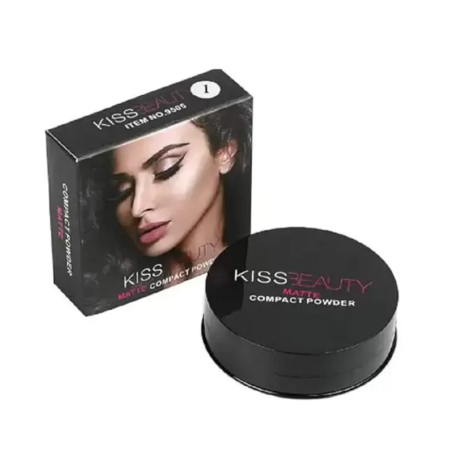 Kiss Beauty Cake Matte 2 in 1 Compact Powder, Beige, 20 g 01