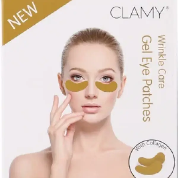 Clamy Gel Collagen Eye Masks Sheet Patch For Wrinkle Care, Reduce Wrinkles (120 g)