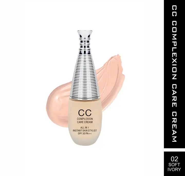 maliao CC Foundation Complexion Care Cream All in 1 Instant Skin Stylist Soft Ivory Foundation (Soft Ivory, 50 ml)