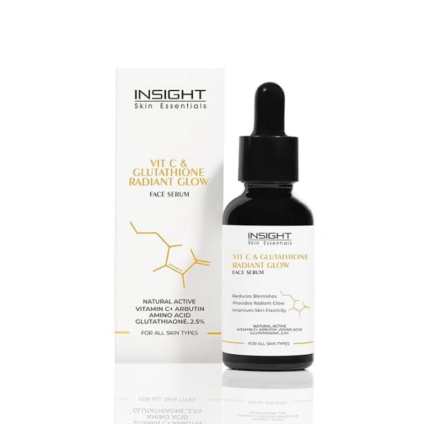 Insight Cosmetics Vit C & Glutathione Radiant Glow Face Serum, 30ml*3= 90ml [Pack of 3 ]