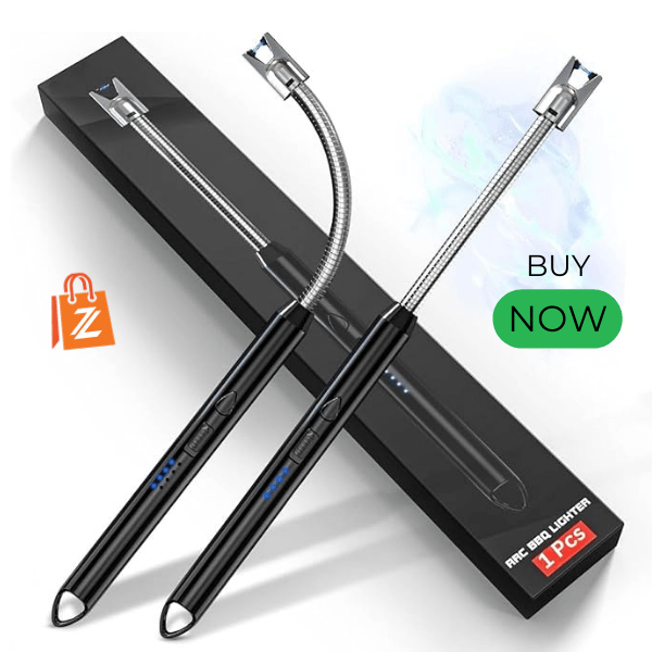 Lighter for Kitchen Use | C-Type Rechargeable Electric Lighter | Lighter | Stove & Candle Lighter with USB Charging Port | 400 Uses in Single Charge