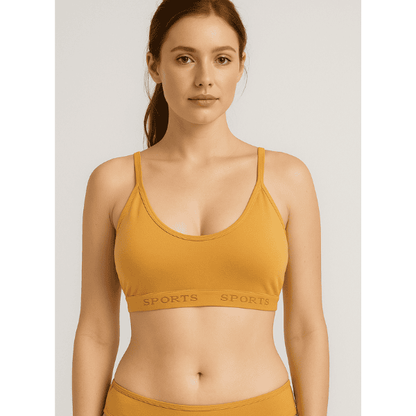 Nike Sport Cotton Stretch Slip On Sports Bra ( color not to be aqurated, Multicolor Pack of 3 )
